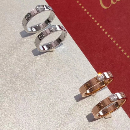 [✨ROSE✨]LOVE RING 3.6MM 1 BIG DIAMOND