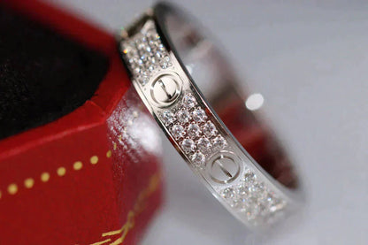 [✨ROSE✨]LOVE RING 3.6MM DIAMOND PAVED