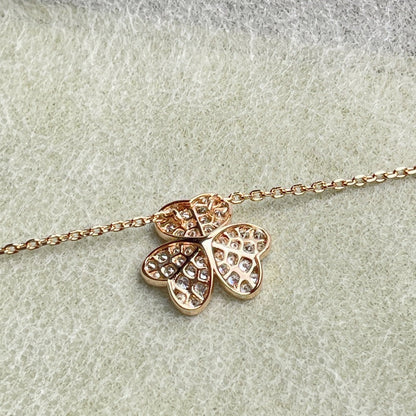 [✨ROSE✨]FLOWER DIAMOND NECKLACE