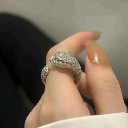 [✨ROSE✨]PANTHERE 5.5MM ALL DIAMOND RING