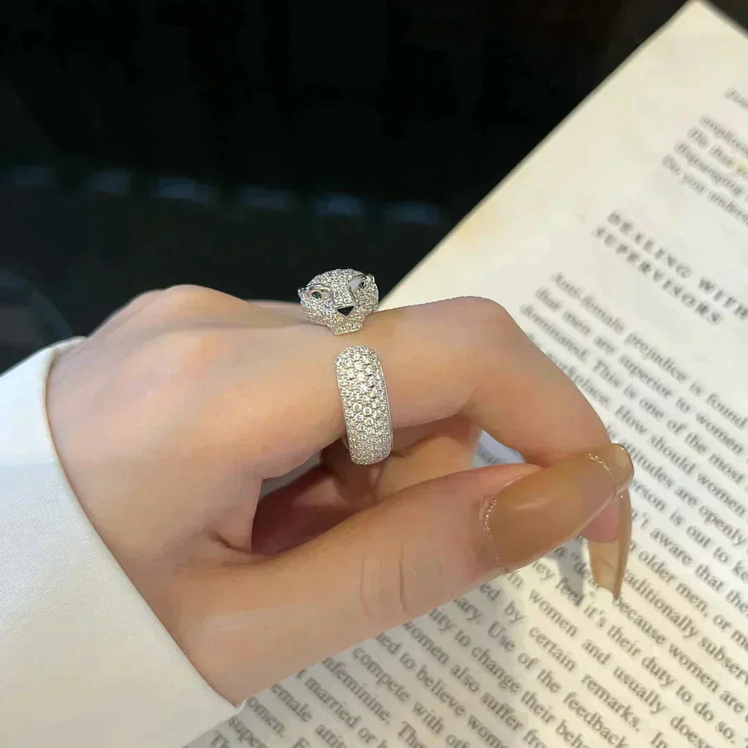 [✨ROSE✨]PANTHERE 5.5MM ALL DIAMOND RING