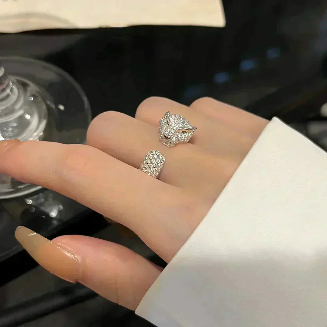 [✨ROSE✨]PANTHERE 5.5MM ALL DIAMOND RING