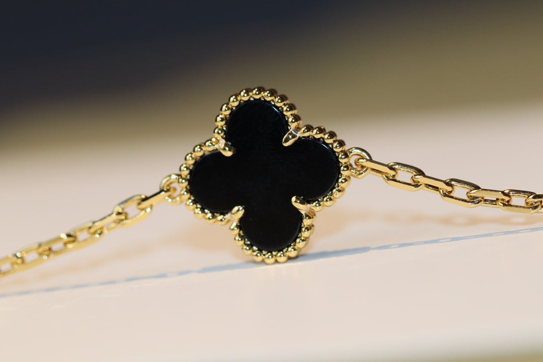 [✨ROSE✨]CLOVER 20 MOTIFS ONYX ROSE GOLD