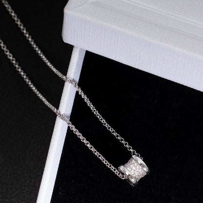 [✨ROSE✨]ZERO 1 SILVER DIAMOND NECKLACE