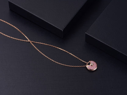 [✨ROSE✨]AMULETTE ROSE GOLD PINK MOP NECKLACE