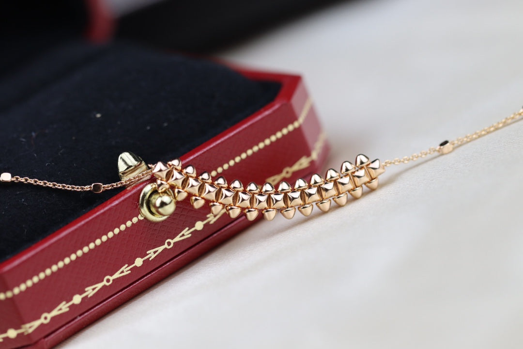 [✨ROSE✨]CLASH PINK GOLD NECKLACE