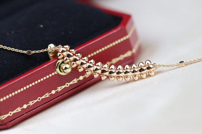 [✨ROSE✨]CLASH PINK GOLD NECKLACE