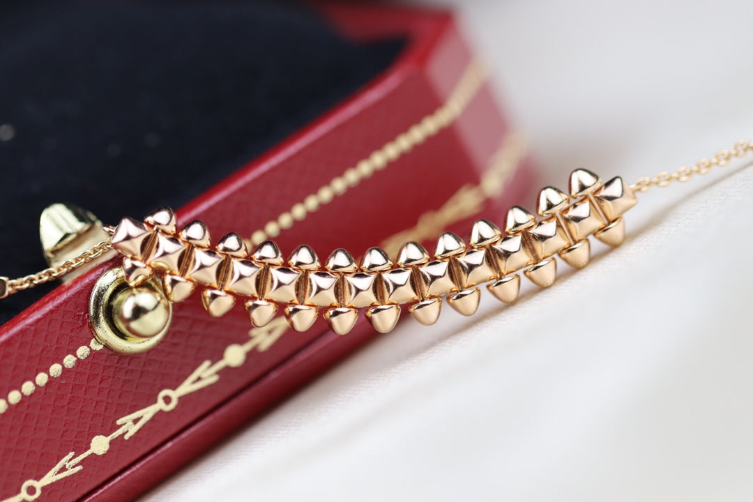 [✨ROSE✨]CLASH PINK GOLD NECKLACE