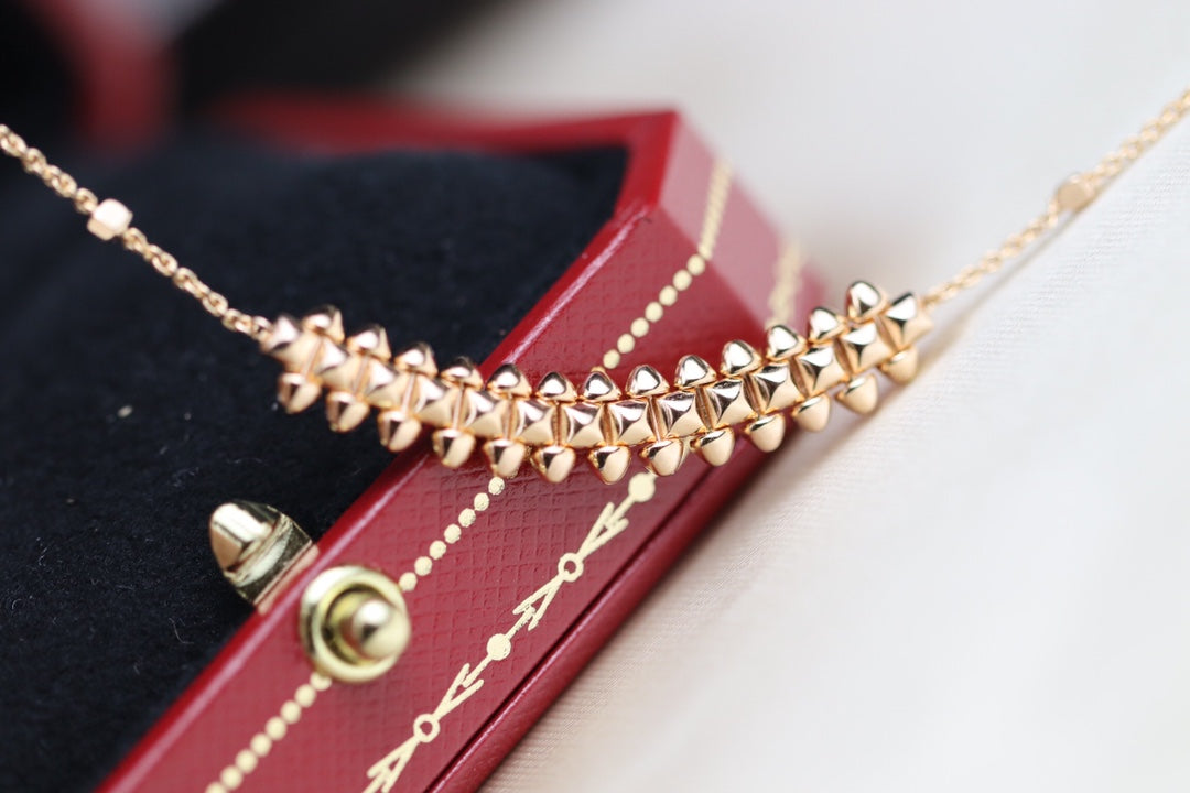 [✨ROSE✨]CLASH PINK GOLD NECKLACE