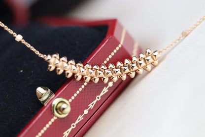[✨ROSE✨]CLASH PINK GOLD NECKLACE