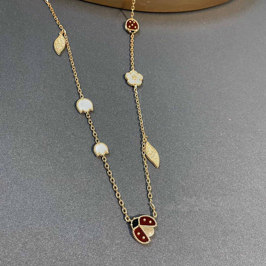 [✨ROSE✨]LUCKY SPRING 15 MOTIFS GOLD NECKLACE