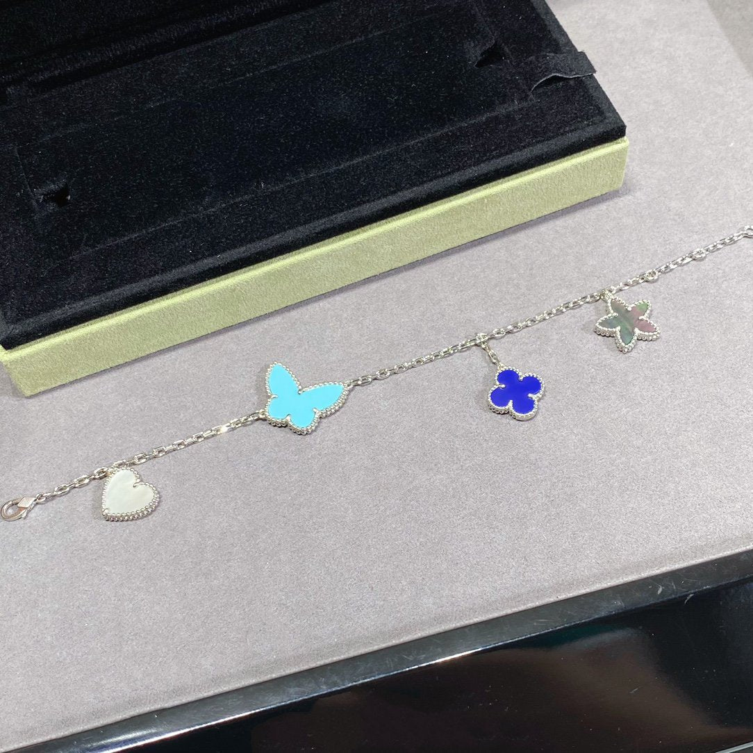 [✨ROSE✨]LUCKY SPRING SILVER BRACELET 4 MOTIF