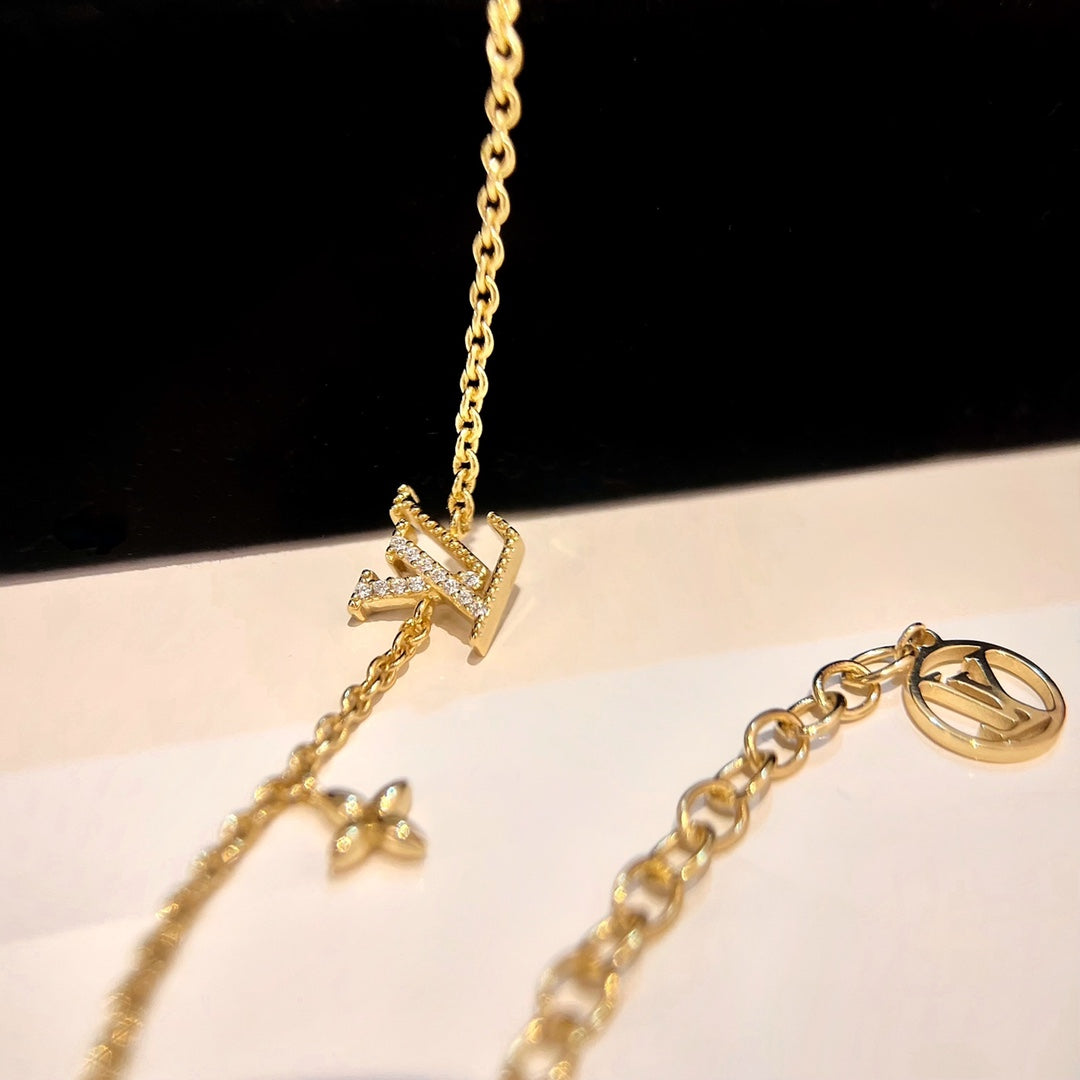[✨ROSE✨]LOGO STAR MOTIF GOLD BRACELET
