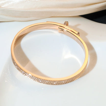[✨ROSE✨]KELLY BRACELET DIAMOND PAVED