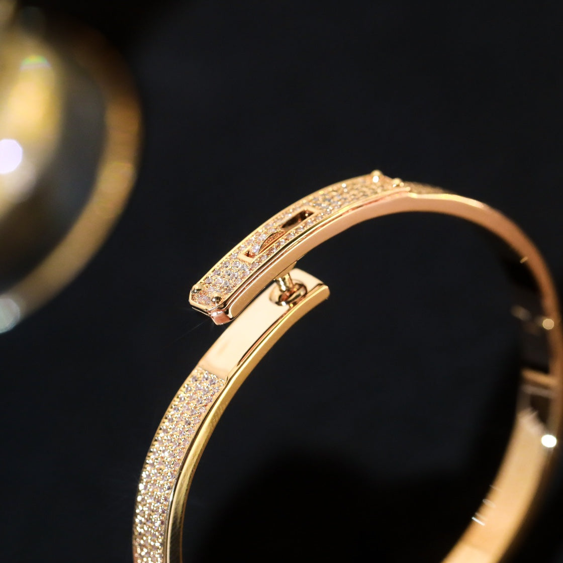 [✨ROSE✨]KELLY BRACELET DIAMOND PAVED