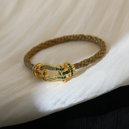 [✨ROSE✨]FORCE 10 GOLD GREEN DIAMOND PAVED