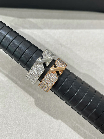 [✨ROSE✨]LIENS EVIDENCE  DIAMOND PAVED RING