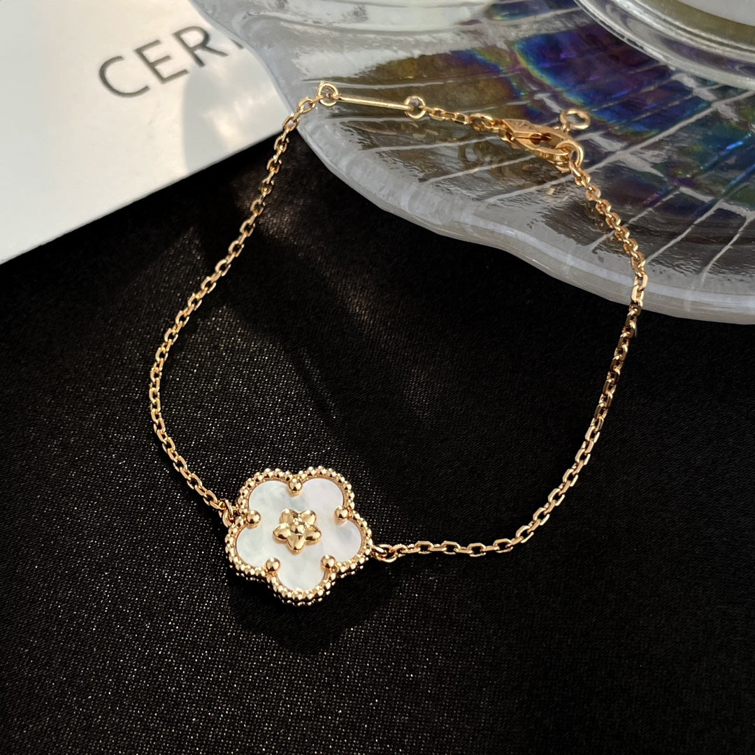 [✨ROSE✨]LUCKY SPRING ROSE GOLD MOP BRACELET