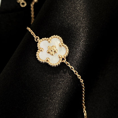 [✨ROSE✨]LUCKY SPRING ROSE GOLD MOP BRACELET