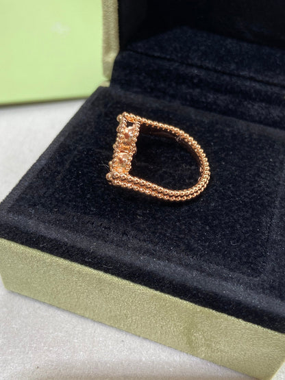[✨ROSE✨]CLOVER RIVERSIBLE ROSE GOLD RING