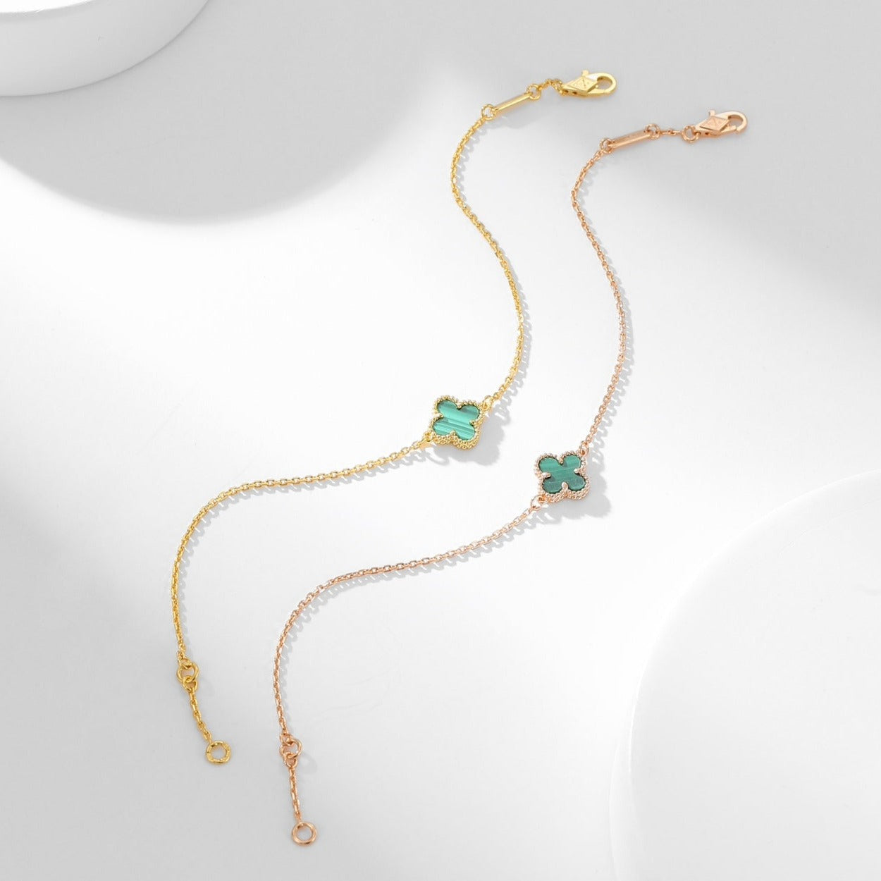 [✨ROSE✨]CLOVER BRACELET MALACHITE 1 MOTIF