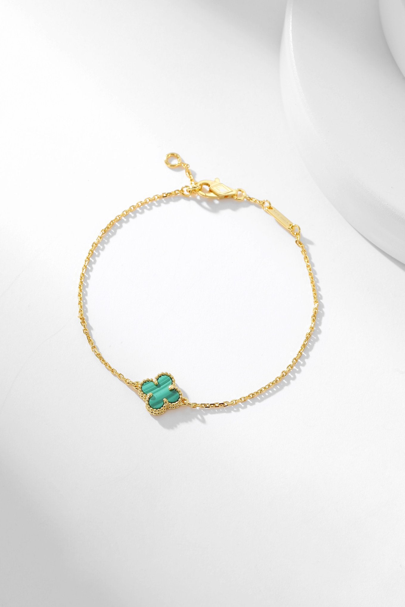 [✨ROSE✨]CLOVER BRACELET MALACHITE 1 MOTIF