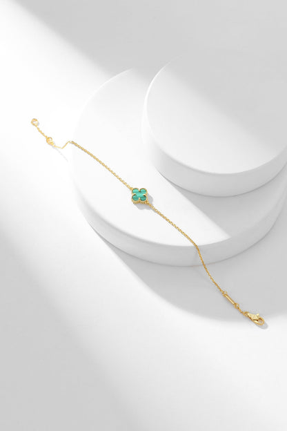 [✨ROSE✨]CLOVER BRACELET MALACHITE 1 MOTIF