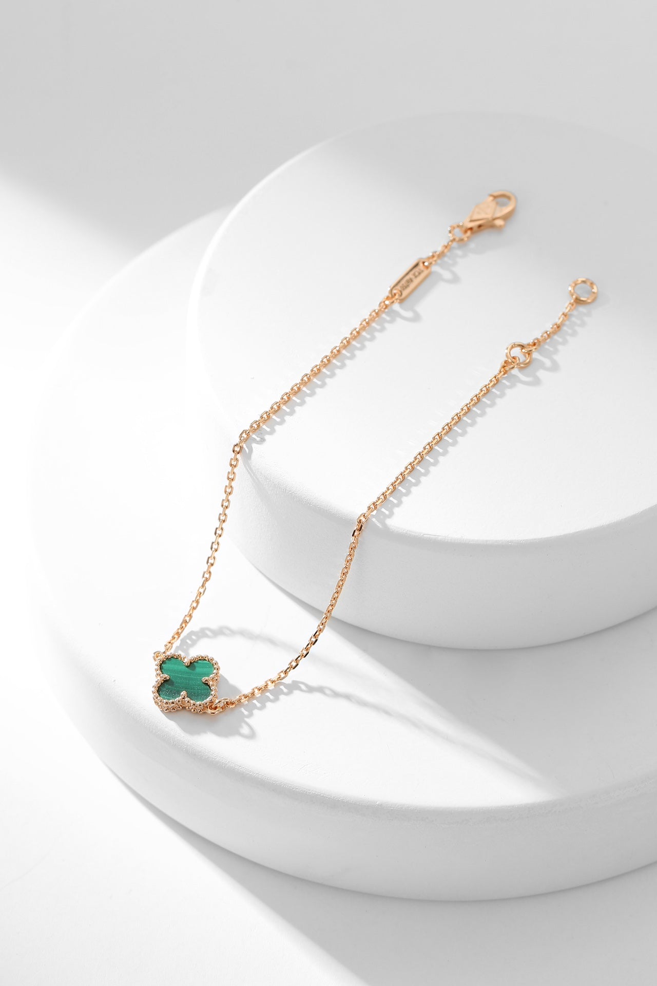 [✨ROSE✨]CLOVER BRACELET MALACHITE 1 MOTIF