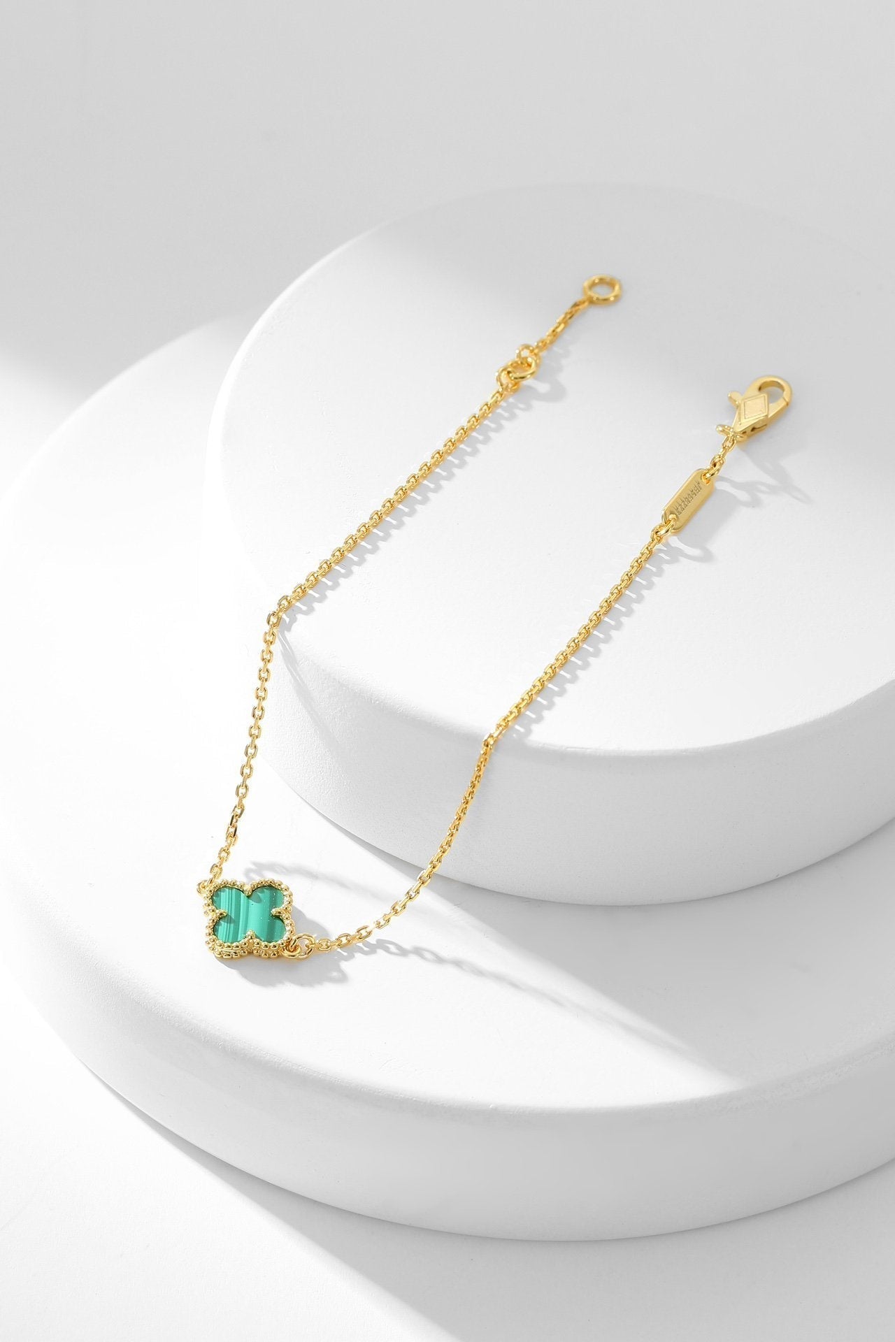 [✨ROSE✨]CLOVER BRACELET MALACHITE 1 MOTIF