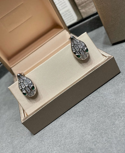 [✨ROSE✨]SERPENT DIAMOND STUD EARRINGS