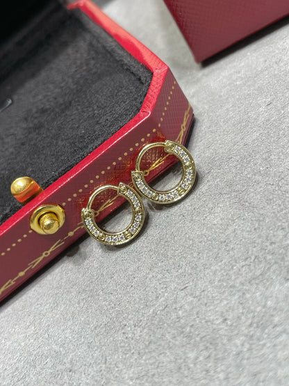 [✨ROSE✨]LOVE DIAMOND EARRINGS