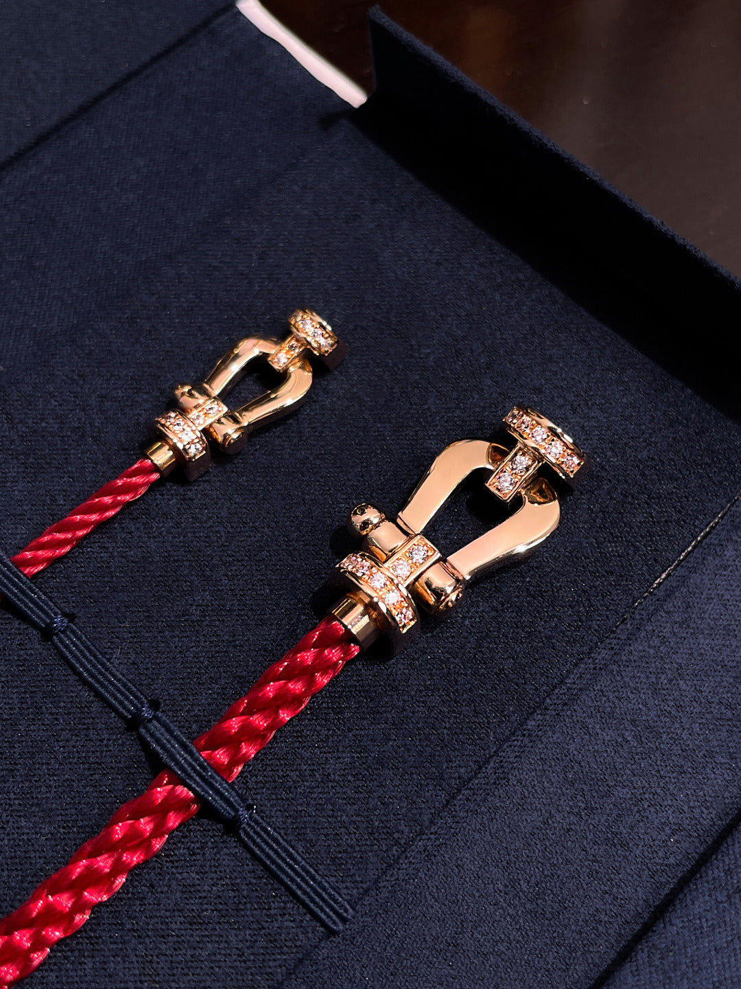 [✨ROSE✨]FORCE 10 HALF DIAMOND PINK GOLD RED CORDERI LARGE AND MEDIUM MODEL