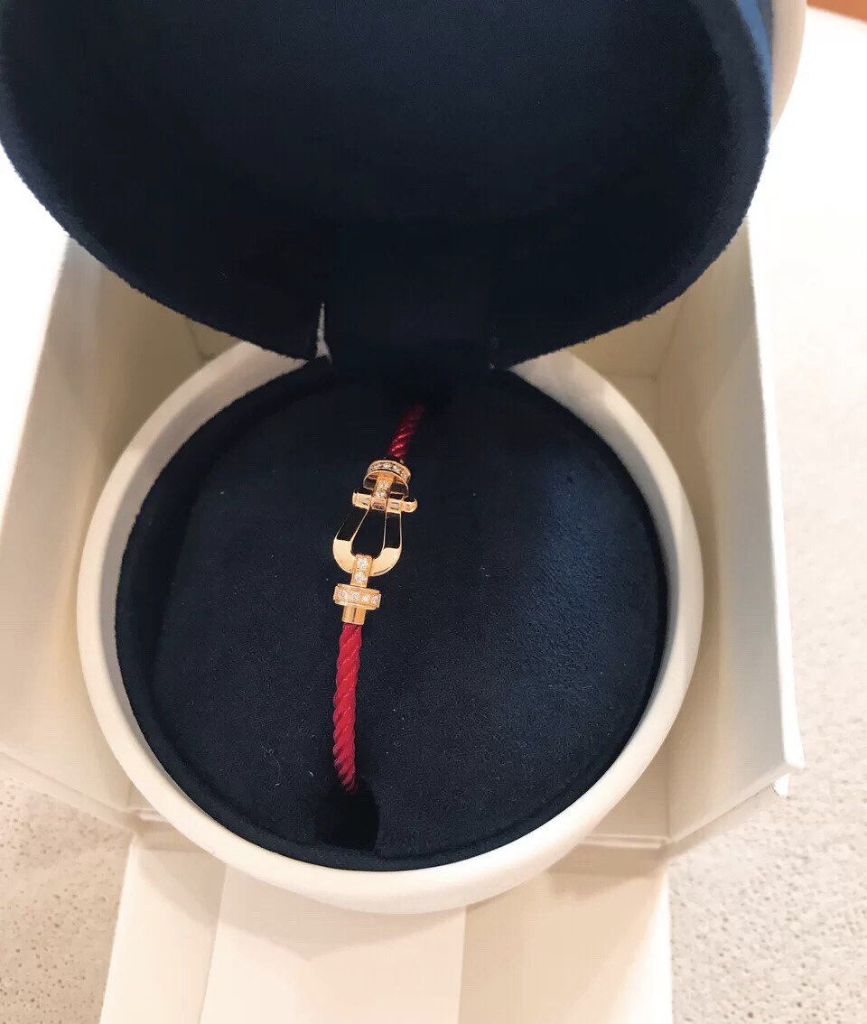 [✨ROSE✨]FORCE 10 HALF DIAMOND PINK GOLD RED CORDERI LARGE AND MEDIUM MODEL