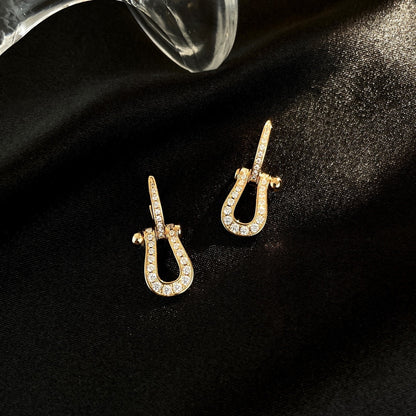 [✨ROSE✨]FORCE 10 FULL DIAMOND DROP EARRINGS MEDIUM MODEL
