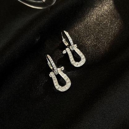 [✨ROSE✨]FORCE 10 FULL DIAMOND DROP EARRINGS MEDIUM MODEL