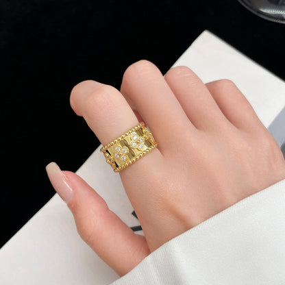 [✨ROSE✨]PERLEE DIAMOND LARGE RING