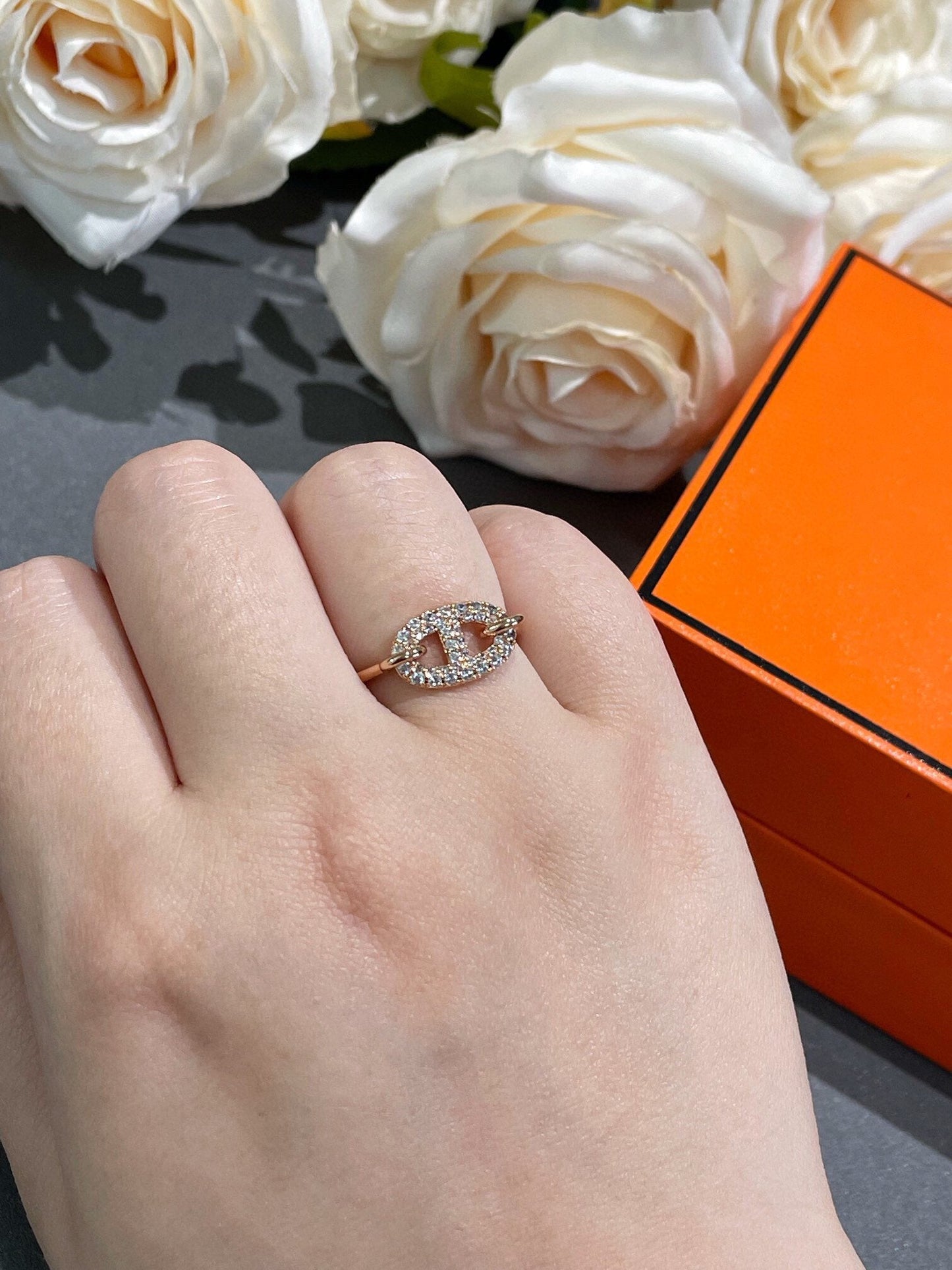 [✨ROSE✨]RONDE SMALL DIAMOND RING