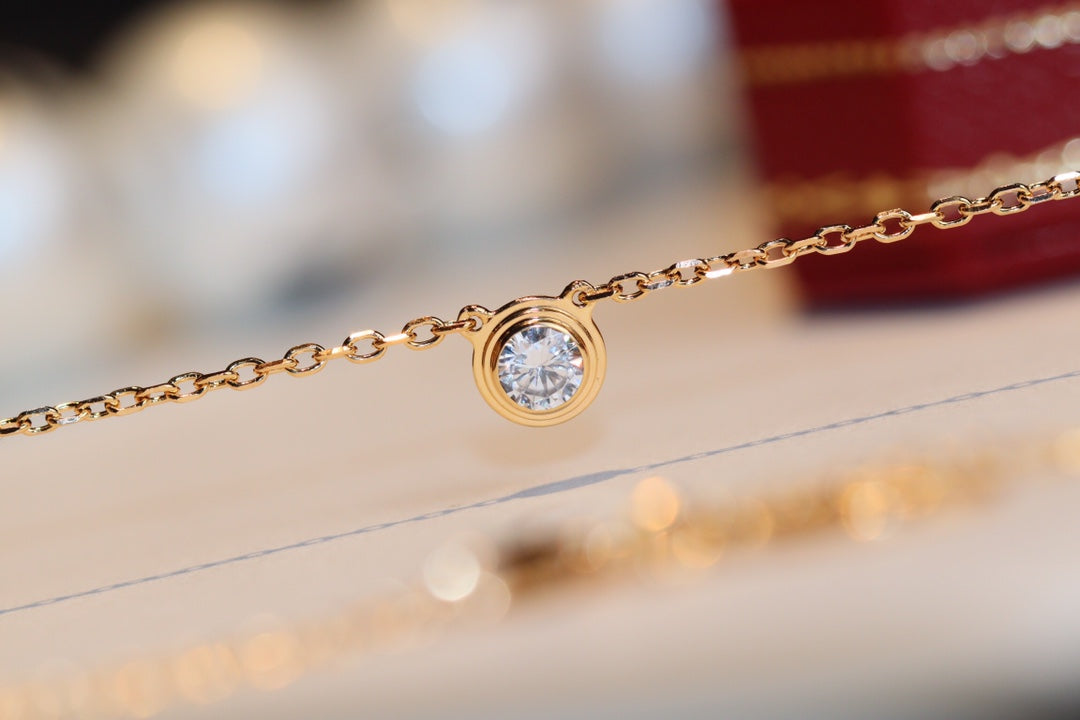 [✨ROSE✨]DAMOUR DIAMOND NECKLACE