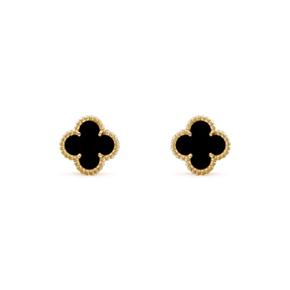[✨ROSE✨]CLOVER MINI 9.5MM BLACK MOP EARRINGS