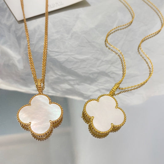[✨ROSE✨]CLOVER 25MM MOP LARGE PENDANT NECKLACE