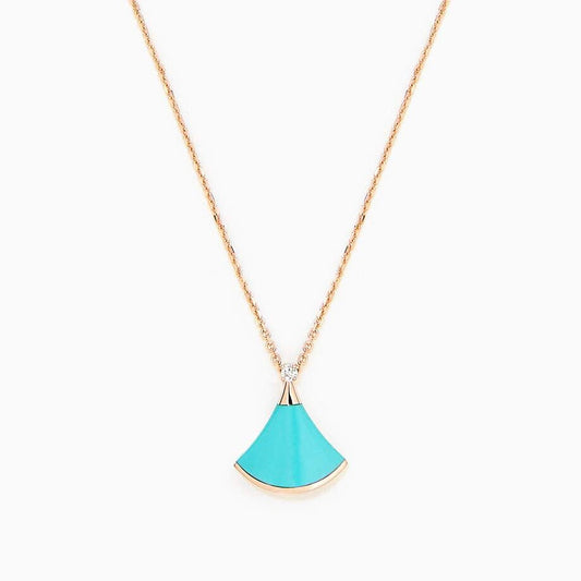 [✨ROSE✨]DREAM NECKLACE TURQUOISE PINK GOLD