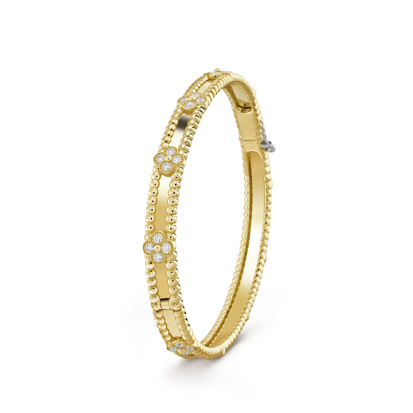 [✨ROSE✨]CLOVER BRACELET 4MM DIAMONDS