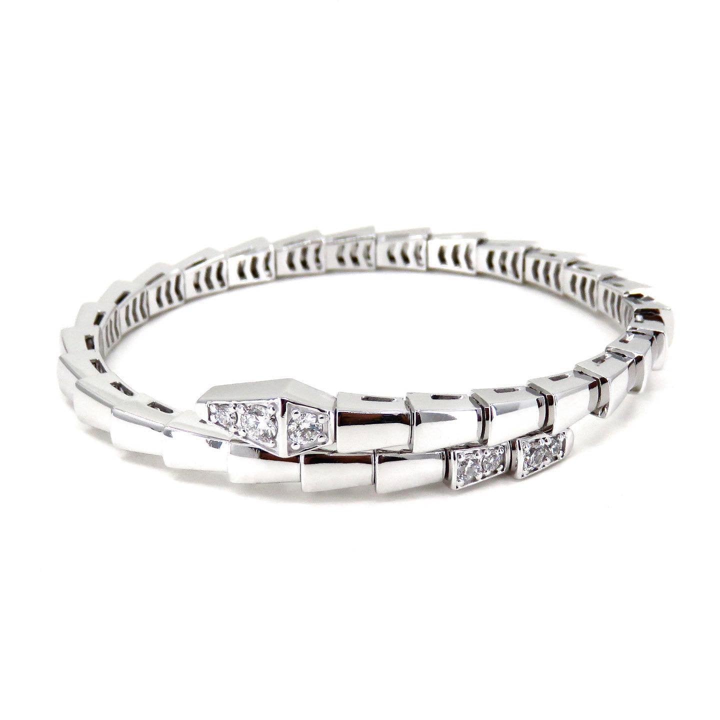 [✨ROSE✨]SERPENTI BRACELET DIAMONDS SILVER