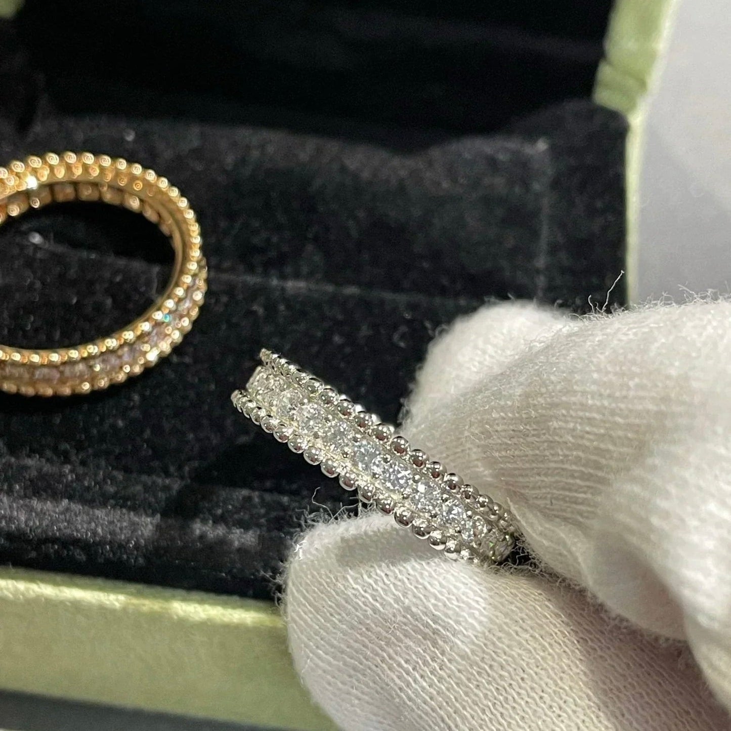 [✨ROSE✨]PERLEE DIAMOND ROSE GOLD RING