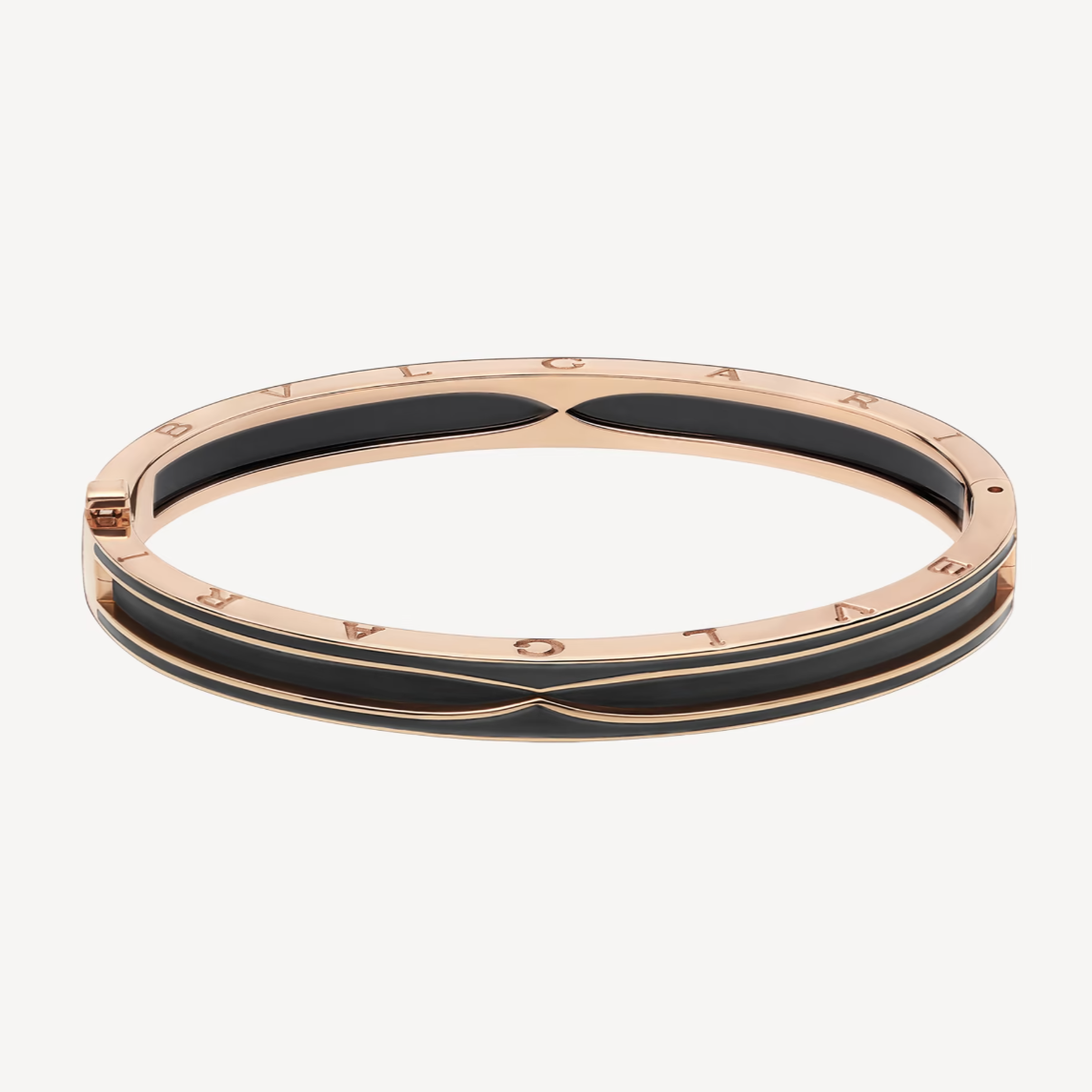 [✨ROSE✨]ZERO 1 PINK GOLD WITH MATTE BLACK CERAMIC BRACELET