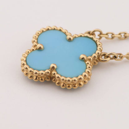 [✨ROSE✨]CLOVER 15MM VINTAGE TURQUOISE NECKLACE