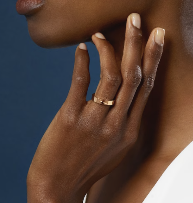 [✨ROSE✨]ALLIANCE LIENS VIDENCE 4MM RING