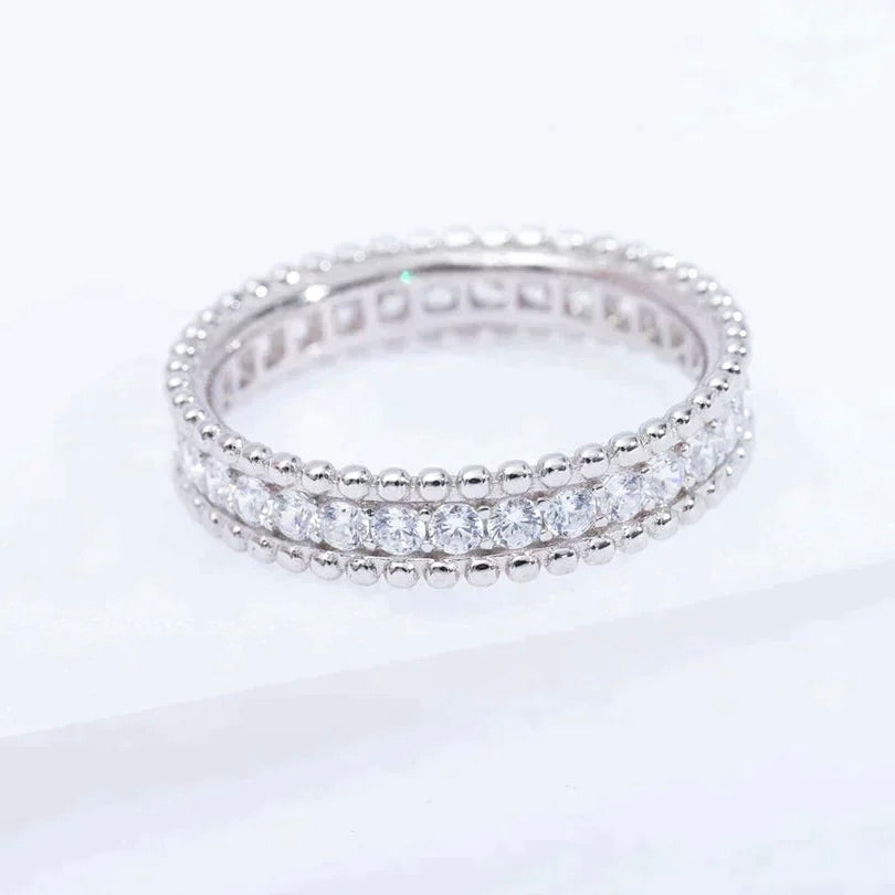 [✨ROSE✨]PERLEE DIAMOND SILVER RING