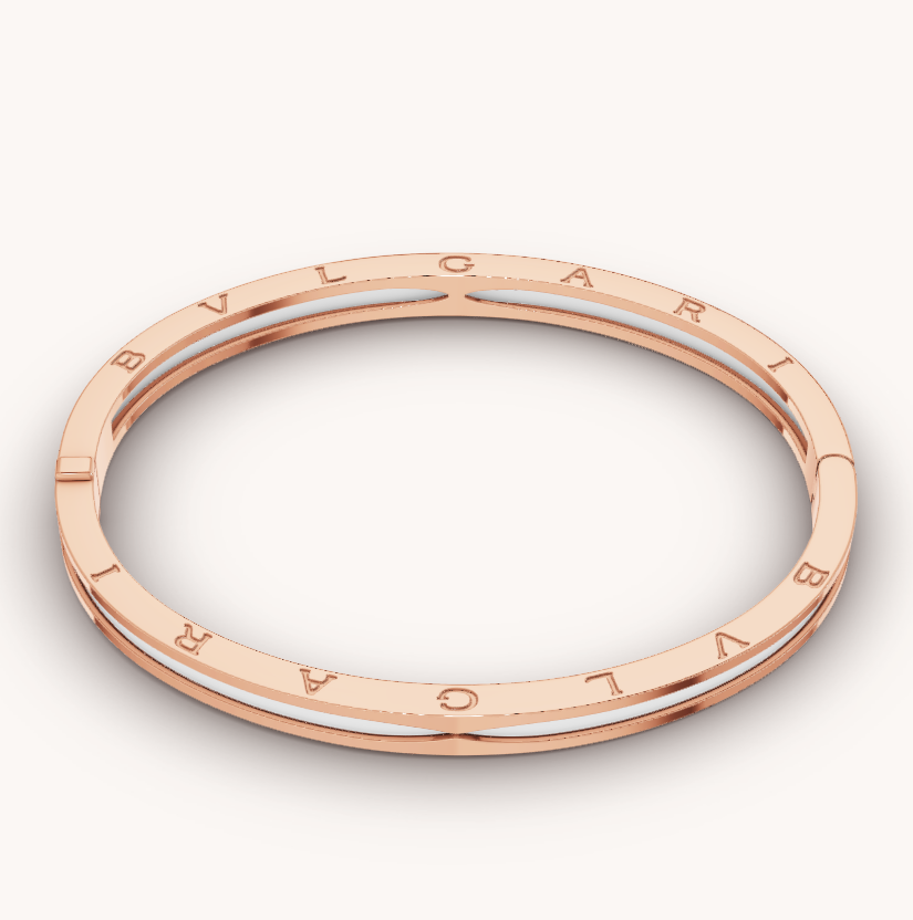 [✨ROSE✨]ZERO 1 PINK GOLD WITH WHITE CERAMIC BRACELET