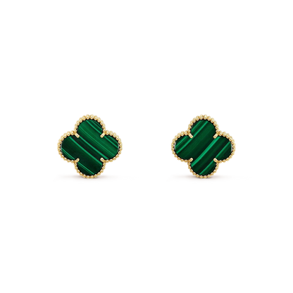 [✨ROSE✨]CLOVER MINI 9.5MM MALACHITE  EARRINGS